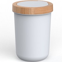 튤리 뱀부 원터치 휴지통 원형 5L, 1개, 그레이