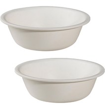 모나코올리브 라파스텔 라운드 대야 대형, 화이트, 2개