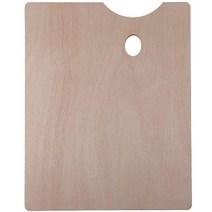 코메리 유화용 사각형 나무 팔레트 20 x 30 cm B0996, 1개