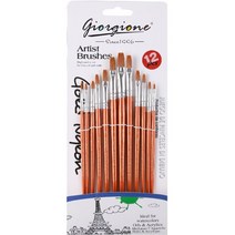 생활스쿨 수채화붓 세트 브론즈, 12종, 1세트