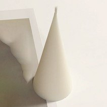 F5NATURE 크리스마스캔들 오브제 원뿔캔들 라튤립, 레드