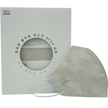 올바른 풀커버 마스크 대형 KF94, 라이트그레이, 30개입, 1개