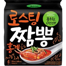 풀무원 로스팅 짬뽕 홍게 4인 99.6g, 4개