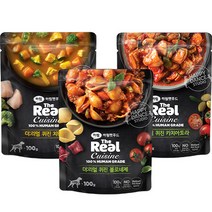 더리얼 하림펫푸드 강아지 퀴진 버라이어티팩 치킨카레 + 카치아토라 + 볼로네제 세트, 닭, 1세트, 100g