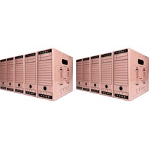 에스아이상사 문서보관상자 10p, 분홍색, 1단