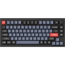 키크론 Q1 Knob Frame RGB 핫스왑 적축 키보드 풀패키지, 카본 블랙, Keychron Q1 Knob M1, 텐키리스