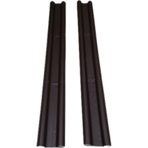 요로코롬 프리미엄 가죽 방문 틈새막이 JW04 다크브라운, 2개