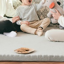 수면공감 송이토퍼 매트리스 바닥용, 그레이