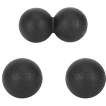 나비다 필라테스 마사지볼 피넛볼 + 싱글볼 2p 세트, 블랙, 1세트