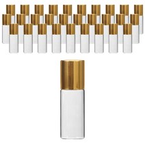 롤온 향수 공병 3ml, 30개, 골드(캡), 투명(용기)