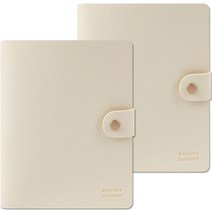 리코즈 소프트 네컷앨범 2p, 크림, 20매