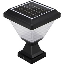 원하 LED 태양광 잔디등 문주등 파이프겸용, 블랙(잔디등), 주광색(조명)