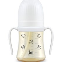 토비앤몰리 유아용 돗바니 PPSU 빨대컵 180ml, 화이트, 1개