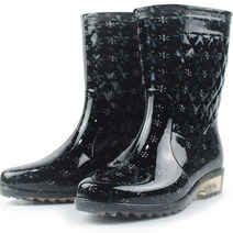 슈에이스 여성용 S 패션 투명 반장화, 235, 개나리