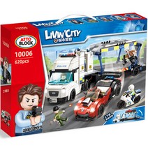 GUDI 도난차량검거 레고호환블럭 10006gd, 혼합색상