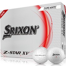 스릭슨 신형 지스타8 XV 우레탄 골프공 3피스 12p, 화이트, 1개
