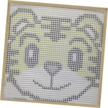 알로데 다용도 러그 발매트 DIY 스킬 자수 세트 30 x 30 cm, DS84, 1세트