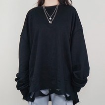 여성용 모니벨 헤짐 그런지룩 티셔츠