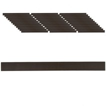 DIY 셀프 원목 우드 패널 60cm, 내추럴 NA 06 다크브라운 블랙 월넛, 34개