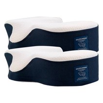 무로 쿨쿨넨네 3D 고밀도 메모리폼 베개 2p, 화이트 + 네이비