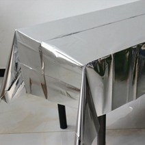 마켓피오 일회용 알루미늄 필름 파티 식탁보 타입5 274 x 137 cm, 5개, 1개입