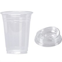 스완 일회용 아이스컵 98파이 롱리드 뚜껑포함 98 x 116mm, 490ml, 100개