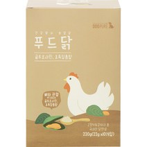 도그퓨어 강아지 고양이 푸드닭 간식 22g x 10p, 초록 입홍합, 220g, 1개