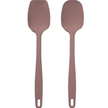 키친팩토리 실리콘 이유식 멀티스푼 + 사각요리스푼 세트, 밀크코코아
