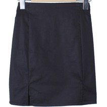 시크블랙 프로타 베이직 트임 밴딩 미니 스커트 cpsk5390k33