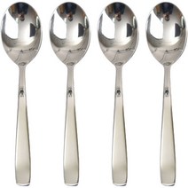 윌리브 304스텐 모던 커트러리 디너스푼, 실버, 4개