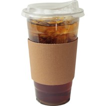 아이엔피 PET 아이스컵 바디 지름 92mm 600ml + 드링킹리드 + 홀더 세트, 50세트