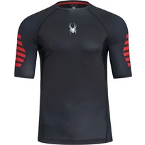 스파이더 남성용 주짓수 라드 패드 반팔 티셔츠