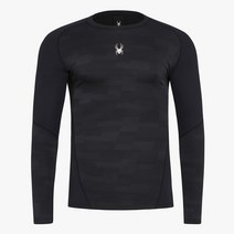 스파이더 남성용 프로웹 라운드넥 베이스 레이어 상의