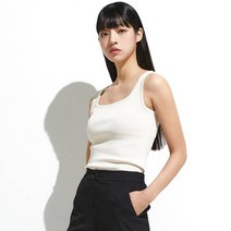 미쏘 여성용 에센셜 스퀘어넥 나시 니트