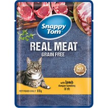 스내피톰 캣 파우치 닭고기와 양고기 습식사료, 닭, 85g, 12개