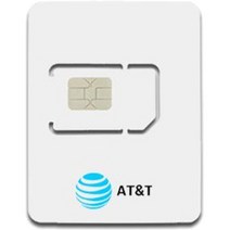 심통 AT&T 미국 유심칩, 7일, 매일 1GB 소진후 저속 무제한