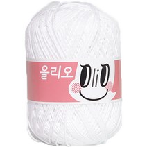 yarna 올리오 뜨개실, 화이트, 1개