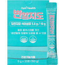 옵티헬스 차전자피 식이섬유 변할지도 30p, 150g, 1개