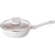 키친플라워 쿠킨 세라믹 인덕션 멀티플러스 팬, 20cm, 아이보리