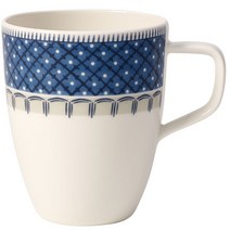 빌레로이앤보흐 카살레블루 머그컵 380ml 머그0.38L, 화이트 + 블루, 1개