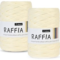 니뜨 라피아 뜨개실 40g, 401 백아이보리, 2개