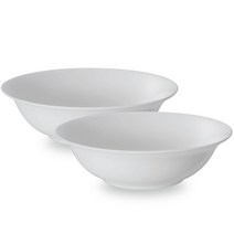 본차이나 림볼 20.5cm, 화이트, 2개