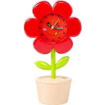 아이방 꽃모양 스탠드시계, 레드스마일