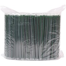 개별포장 일자 스트로우 녹색 21cm, 500개입, 1개