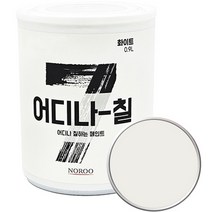 노루페인트 어디나 칠 페인트, 화이트 에그쉘광, 0.9L, 1개