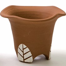 아침향기 물결상감 옹기토분 화분, E타입, 1개