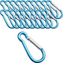 올셀 고강도 알루미늄 아웃도어 캠핑 차박 등산 카라비너 20p, 스카이