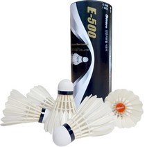 세베로 배드민턴 깃털 셔틀콕 E500, 혼합색상, 5개입, 1개