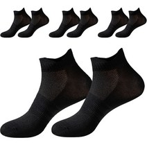 르블랑 런닝 마라톤 여성 스포츠 양말 4종세트, 블랙