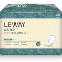 르웨이 일자 교체형 성인용 패드, 30개입, 1팩